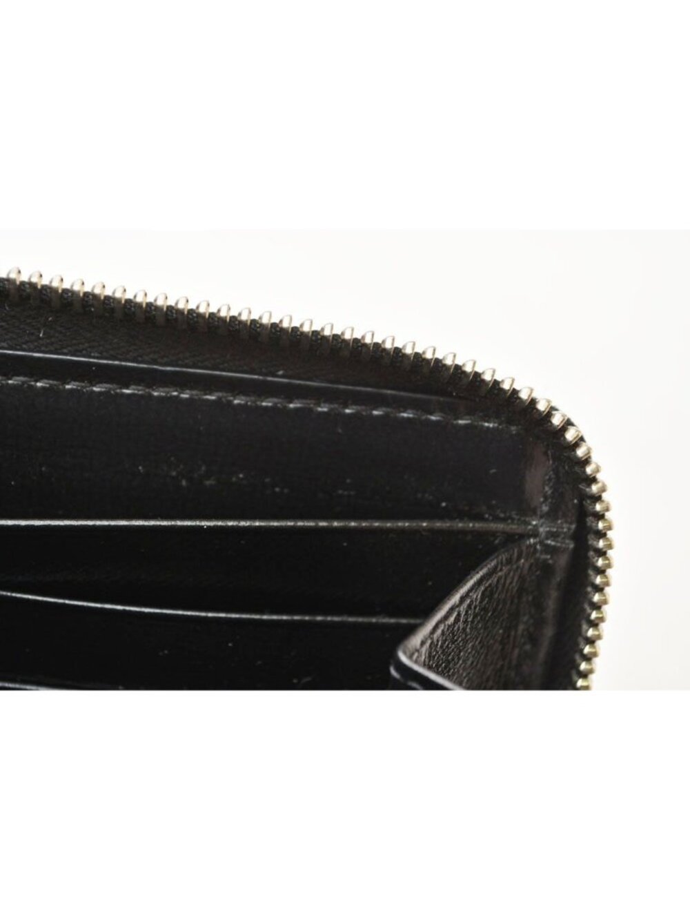Gucci Wallet Interlocking GG Supreme Zip Around Gray Black - Picture 12 of 14